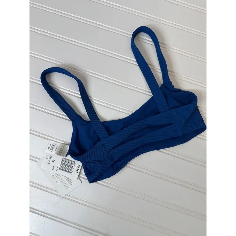 NWT L Space Bathing Suit Top - Siren V-Neck Ribbed & Jess Swim Surf Bundle Sz XS